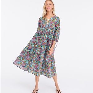 J Crew HP 2x 🥂✨🎉🎈tiered maxi floral dress NWT Sold out